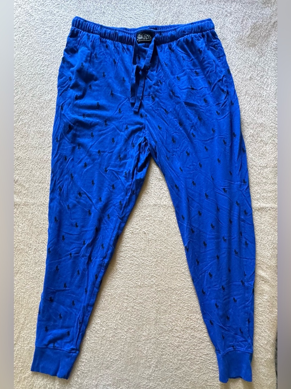 Polo by Ralph Lauren Royal Blue Jogger Pants with Pony Motif
